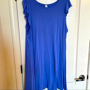 Old Navy Lavender Flutter Sleeve Dress